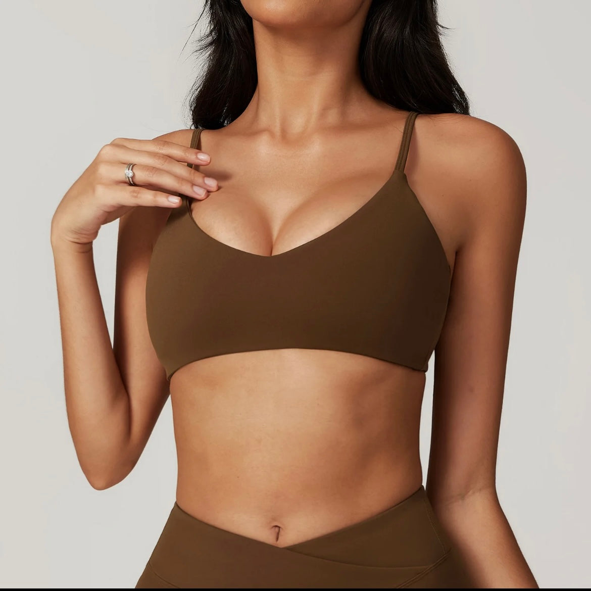 Sports Bra-Espresso